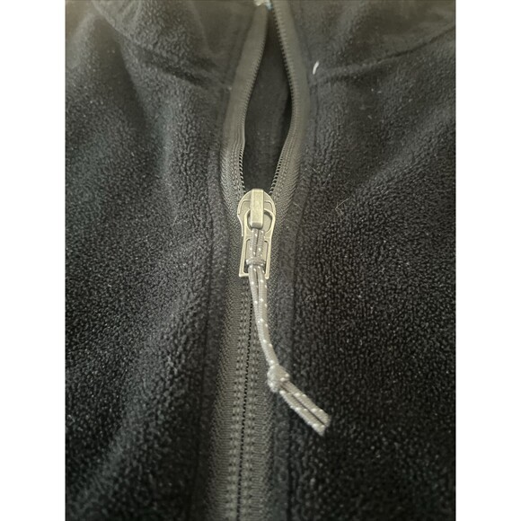 Columbia Size‎ L Long Sleeve Quarter Zip Mock Neck Sweatshirt Black Fleece Nice! - Picture 4 of 8